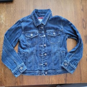 Girls Blue Jean Jacket Sz 10/12